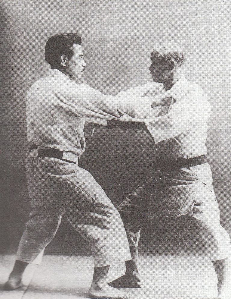 Jigoro Kano y Kyuzo Mifune