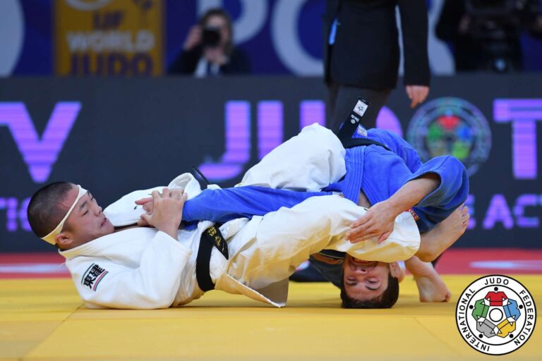Fukuda (JPN) vence Garrigos (ESP) en la final con un Juji-Gatame