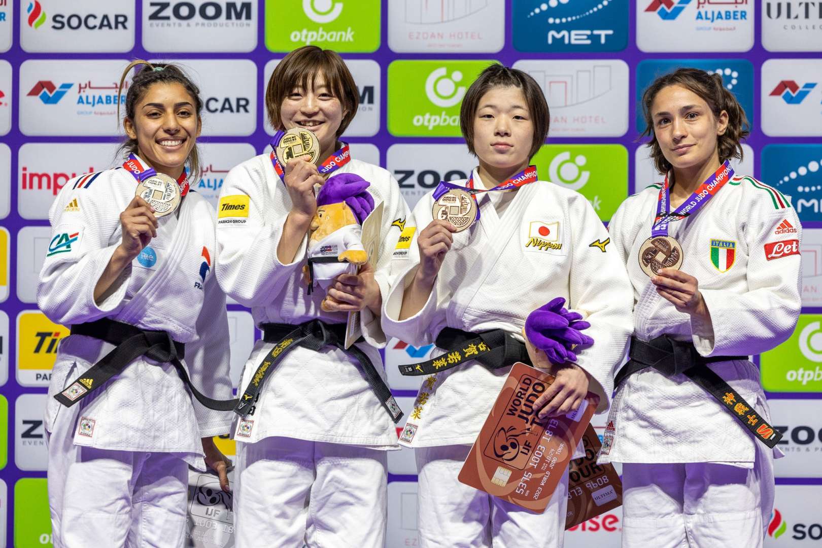 Medallistas Categoría -48kg - Judo Doha 2023